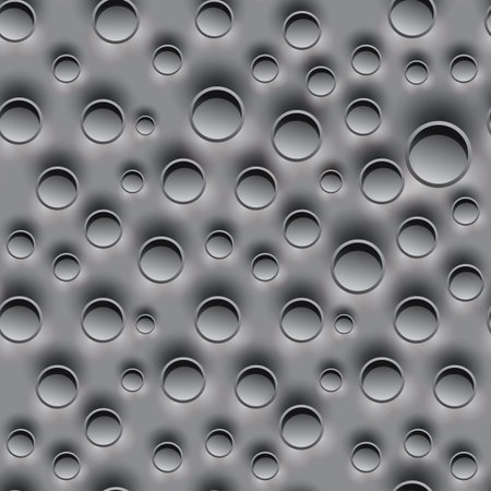 Vector illustration of abstract holes bulging seamless backgroundのイラスト素材