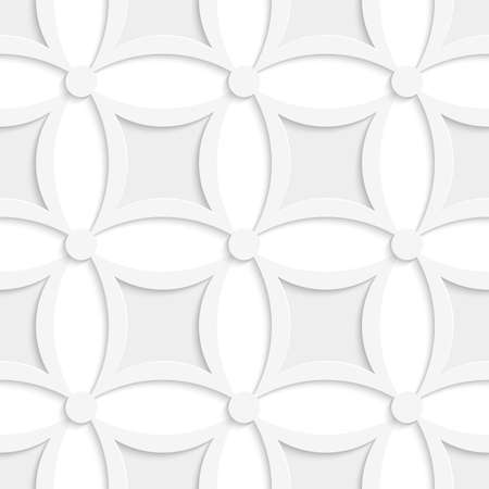 Abstract 3d seamless background. Geometric white and gray pattern with pointy squares and cut out of paper effect.

のイラスト素材