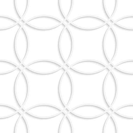 Abstract 3d seamless background. Simple geometrical pattern of intersecting circles with cut out of paper effect.


のイラスト素材