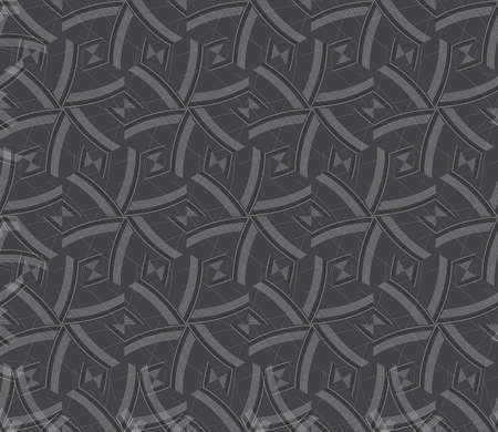 Seamless stylish geometric background. Modern abstract pattern. Flat monochrome design.Repeating ornament gray and red lines forming hexagons.のイラスト素材