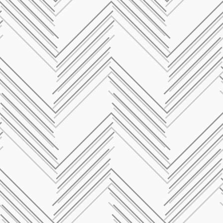 Seamless stylish geometric background. Modern abstract pattern. Flat monochrome design.Monochrome pattern with gray and dark gray chevron lines.のイラスト素材