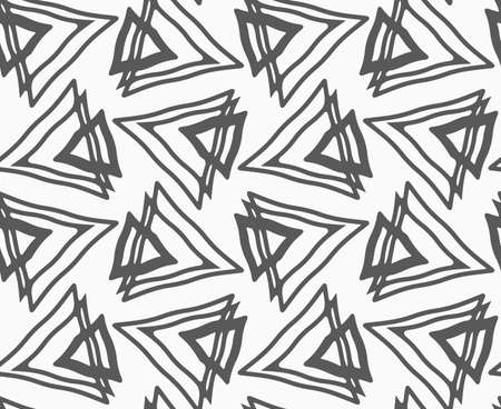 Abstract geometrical pattern. Modern monochrome background.Flat gray with triangles.のイラスト素材