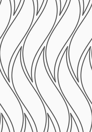 Abstract geometrical pattern. Modern monochrome background.Flat gray with wavy shapes.のイラスト素材