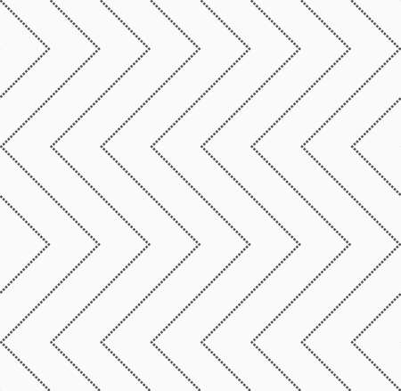 Monochrome dotted texture. Abstract seamless pattern. Ornament made of dots.Textured with squares horizontal zigzag.のイラスト素材