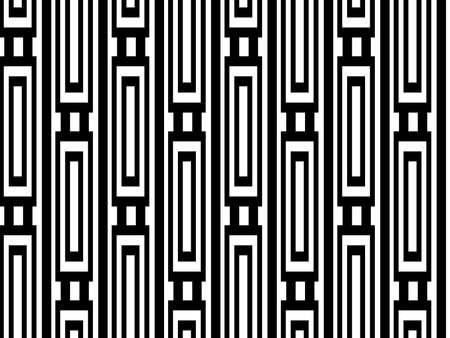 Black and white vertical chain.Seamless stylish geometric background. Modern abstract pattern. Flat monochrome design.のイラスト素材