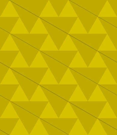 Retro 3D green diagonal triangles.Abstract layered pattern. Bright colored background with realistic shadow and thee dimensional effect.のイラスト素材