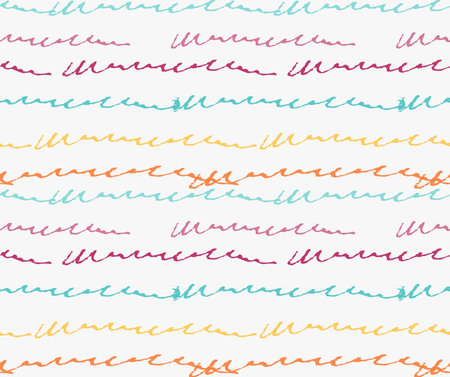 Abstract green and yellow scribbles.Hand drawn with paint brush seamless background.Modern hipster...