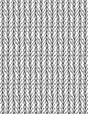 Black marker up and down chevrons.Free hand drawn with ink brush seamless background. Abstract texture. Modern irregular tilable design.のイラスト素材
