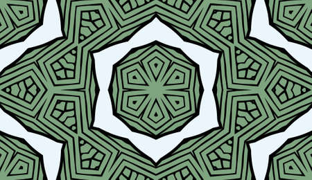 Seamless striped vector pattern. Colored decorative repainting background with tribal and ethnic motifs. Abstract geometric roughly hatched shapes. Circular design.のイラスト素材