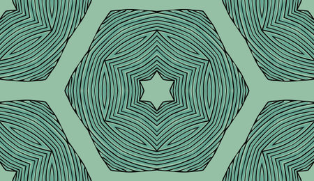 Seamless striped vector pattern. Colored decorative painting background with tribal and ethnic...