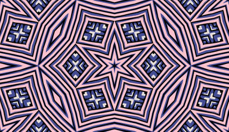 Colored decorative repainting background with tribal and ethnic motifs.のイラスト素材