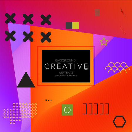 Minimal universal banner templates in Memphis style with abstract hand drawn doodles. Roughly drawn...
