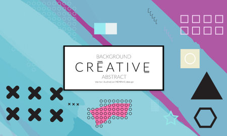 Minimal universal banner templates in Memphis style with abstract hand drawn doodles. Roughly drawn...