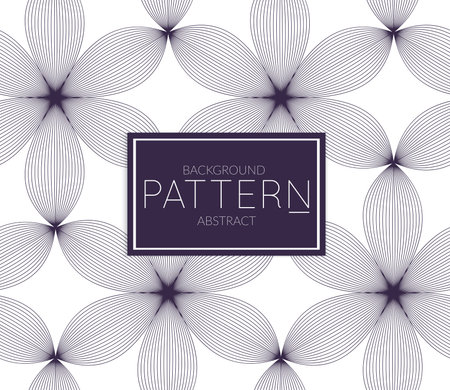 Abstract geometric vector pattern. Monochrome creative stylish texture. Abstract minimal backdrop for wallpaper, web design, textile, dÃ©cor, cover template. Dark blue on white.のイラスト素材