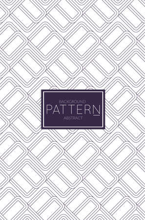 Abstract geometric vector pattern. Monochrome creative stylish texture. Abstract minimal backdrop for wallpaper, web design, textile, dÃ©cor, cover template. Dark blue on white.のイラスト素材
