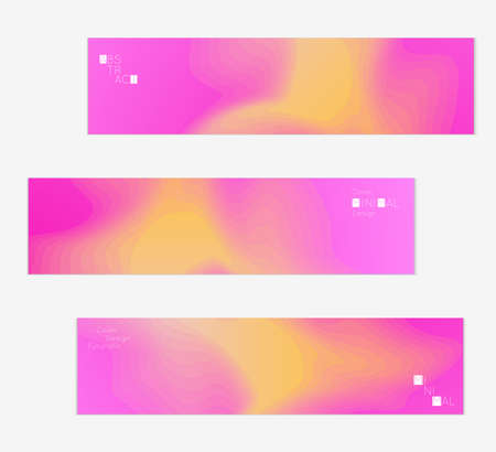 Minimal cover banner template. Geometric halftone colorful gradient texture. Futuristic abstract modern pattern with fluid colors creating digital art. Fluid gradient shape with transparent blend.のイラスト素材