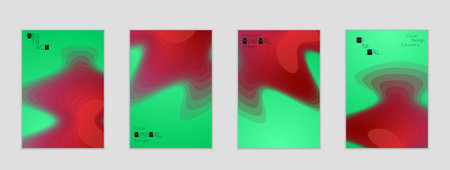 Minimal cover banner template. Geometric halftone colorful gradient texture. Futuristic abstract...