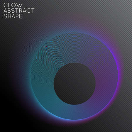 Abstract fluid shape isolated on transparent black background. Bright colorful gradient blend creates liquid motion with transparent glow. Energy power plasma with futuristic edge blur effect.のイラスト素材