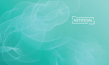 Abstract templates with curvy lines on bright gradient. Wavy  blends simple background. Minimal modern design for marketing technologyのイラスト素材