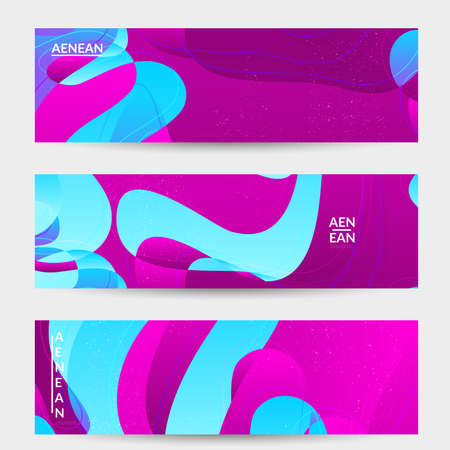 Abstract vector wavy pattern with bright gradient wavy organic overlapping shape.Natural wavy lines and white snow texture. Holiday sale advertisement promotional banner.のイラスト素材