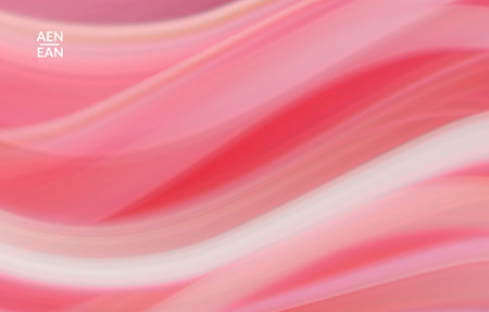 Abstract bright wavy wallpaper. Colorful fluid waves of blurred motion light effect. Futuristic technology computer data communication concept. Neon ray shimmering texture.のイラスト素材