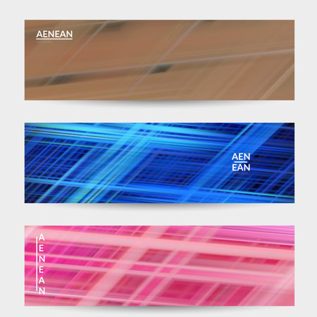 Abstract science banner with glowing rays light effect. Template design for internet speed communication data computing technology. Futuristic texture of trails blurred energy motion.のイラスト素材