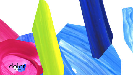 Abstract vector background with colorful bright acrylic textured shapes. Artistic cover design...
