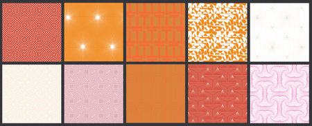 Simple geometric texture. Collection of seamless geometric minimalistic patterns. Backgrounds and...