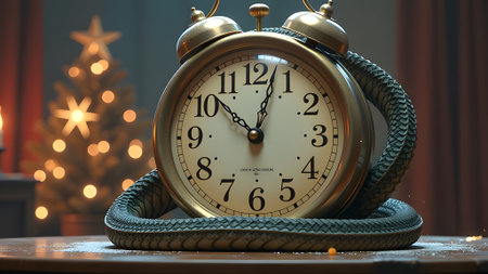 This is a wonderfully creative and imaginative blend of a clock and a snake, ideal for fantasythemed...