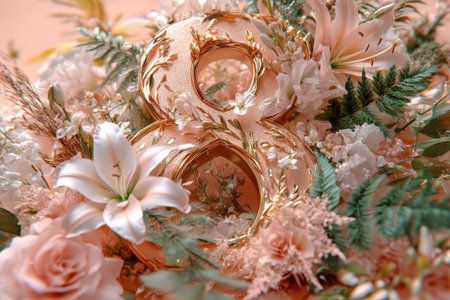 Elegant floral arrangement with pink roses, white lilies, and lush greenery.