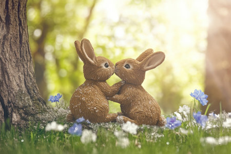 Elegant breakfast spread with fresh pastries and fruit by floral arrangement.の写真素材