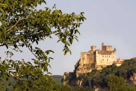 Beynac castle in Perigord, Dordogne region, southern Franceの写真素材