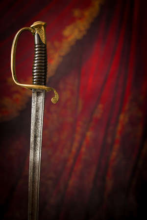 French infantry officer's saber sword dating around 1875の写真素材