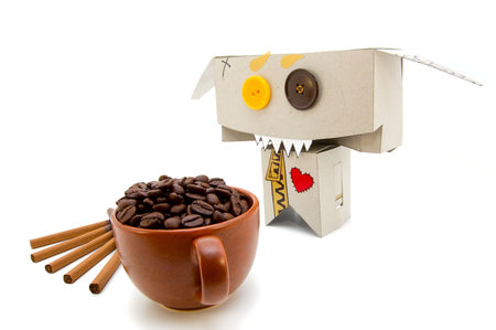 Coffee and cigarettes are dangerous for heart healthの写真素材