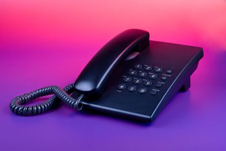 Changeable color of business - phone on gradient backgroundの写真素材