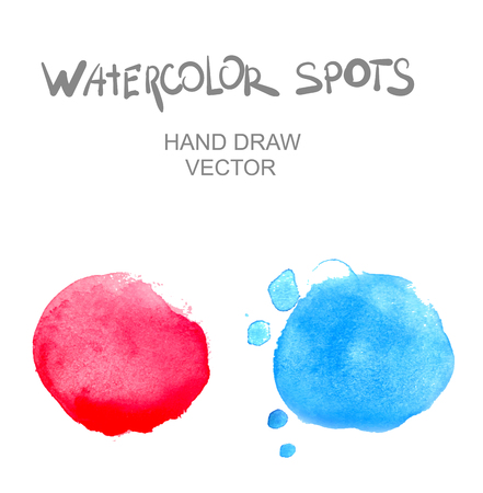 Beautiful watercolor design elements. Vector illustrationのイラスト素材