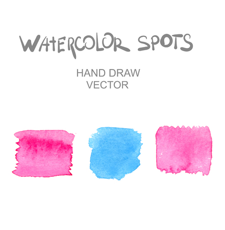 Beautiful watercolor design elements. Vector illustrationのイラスト素材