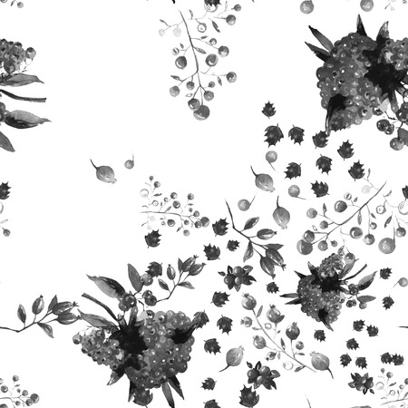 Watercolor floral  wallpaper seamless pattern or backgroundの写真素材