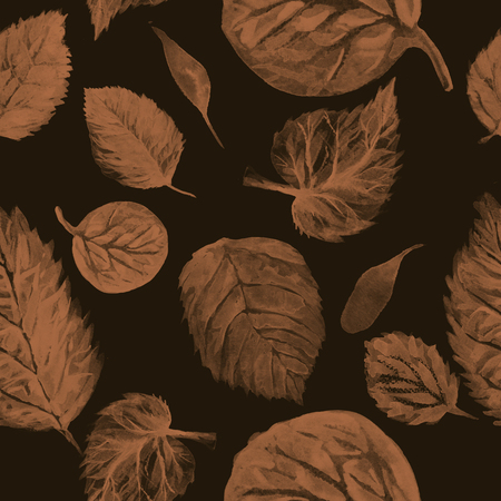 Tropical flowers and leaves . Pattern seamless .の写真素材