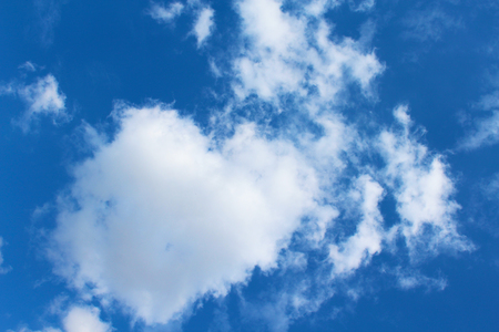 Blue sky with white clouds.の写真素材