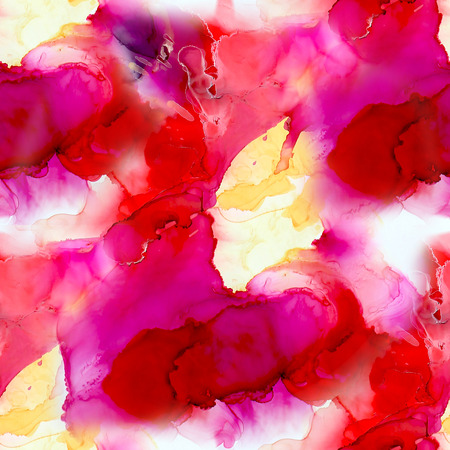 Abstract Ink Seamless pattern with watercolor art hand painted background. Watercolor stains. Watercolor wash.の写真素材