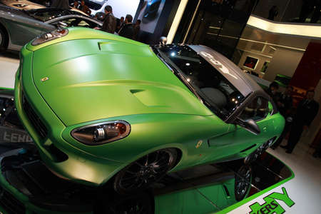 The Ferrari 599 HY-KERS (hybrid), presented at the 80th International Motor Show, Geneva 4-14 March 2010のeditorial素材