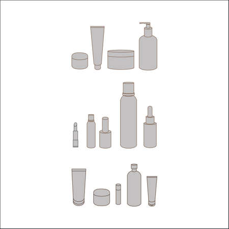 body cream. face cream. skin lotion.のイラスト素材