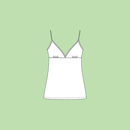 top. shirt summer. blouse lady summer.のイラスト素材