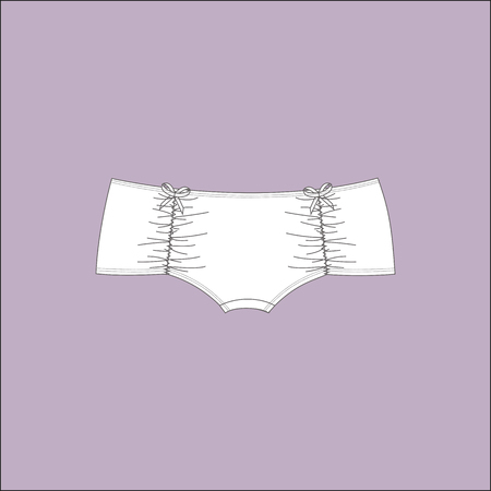 Lingerie. panties. women's clothingのイラスト素材