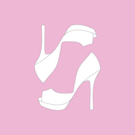 shoes. women's shoes. casual shoes.のイラスト素材