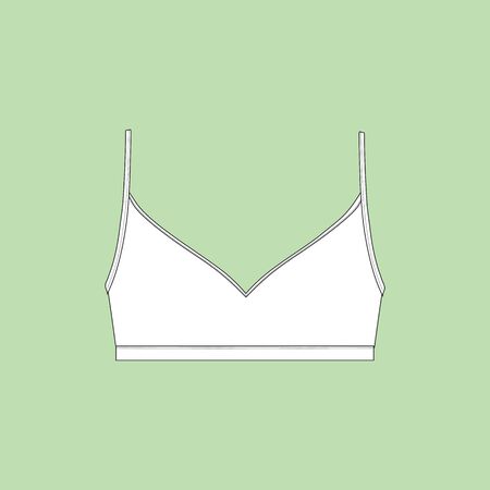 bustier women. bra.のイラスト素材