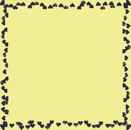 Hearts photo frame vector.  hearts on  background vector illustrationのイラスト素材