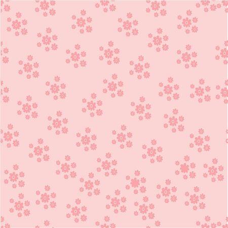 print fabric and paper flowers painted vectorのイラスト素材