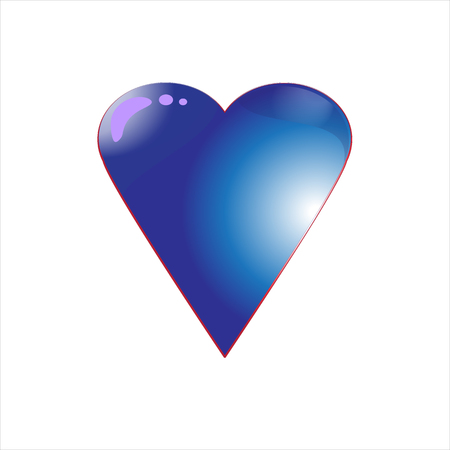 heart drawn in the vectorのイラスト素材